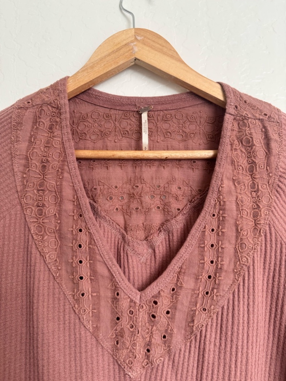 Free People Parisian Nights Top Blush Pink Size Small - Picture 4 of 8